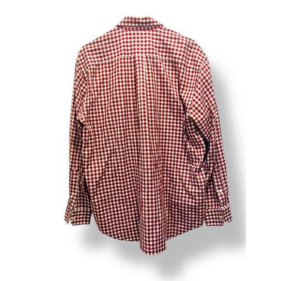 Vineyard Vines Men's Large Classic Fit Tucker Shirt Gingham Red White Check - Picture 5 of 15